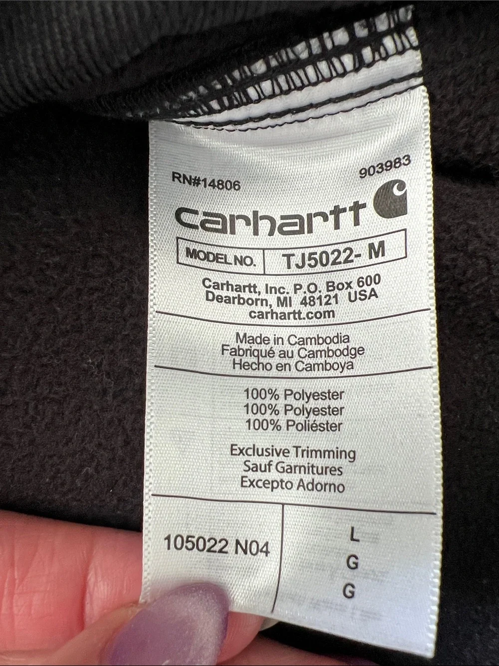 Carhartt Men's Rain Defender Relaxed Fit Heavyweight Hooded Shirt Jacket Large